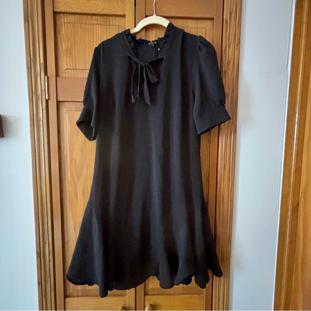 Cece Black Mini Dress with Bow
